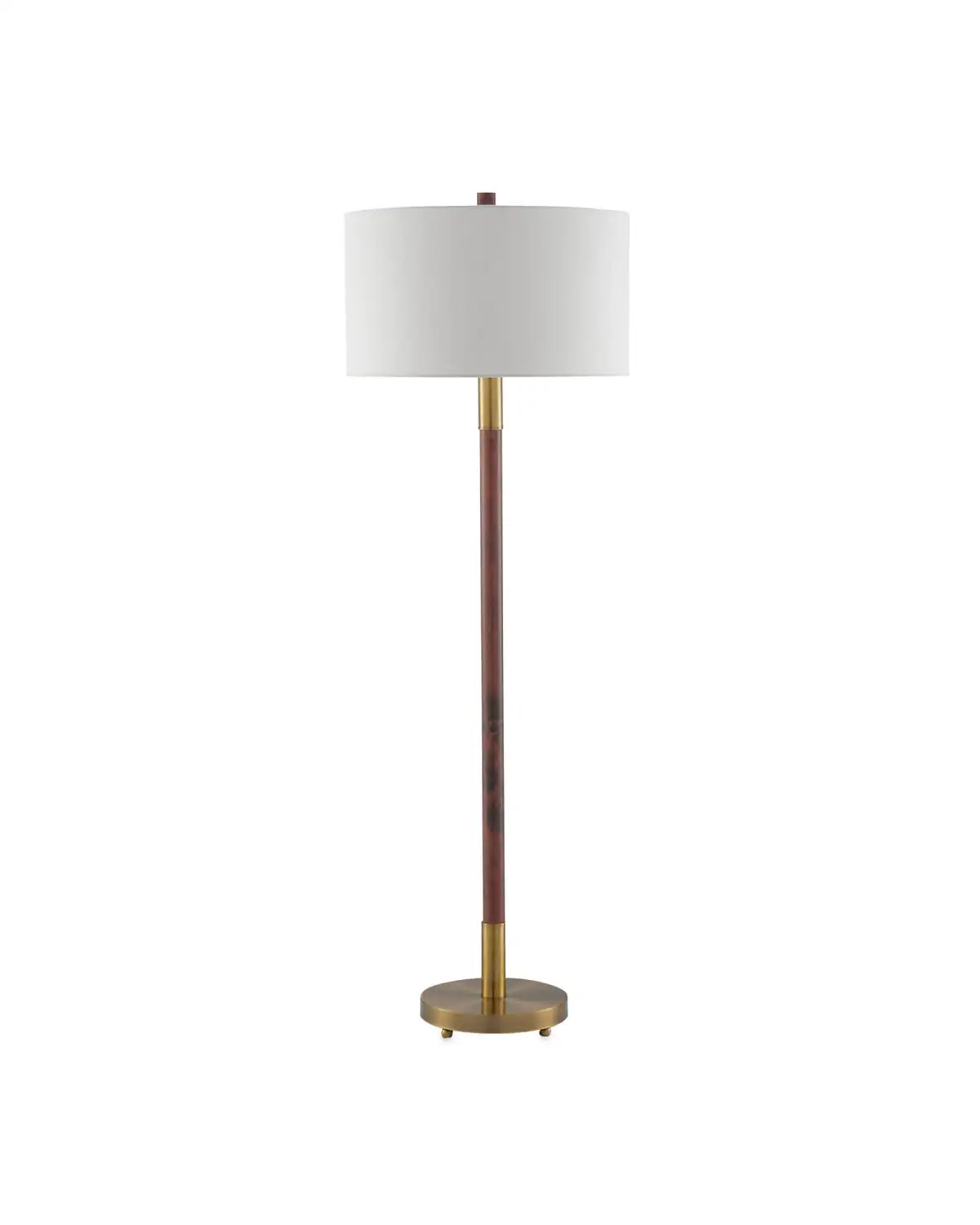 CURREY & COMPANY, BRAVO MAHOGANY FLOOR LAMP, FLOOR LAMP