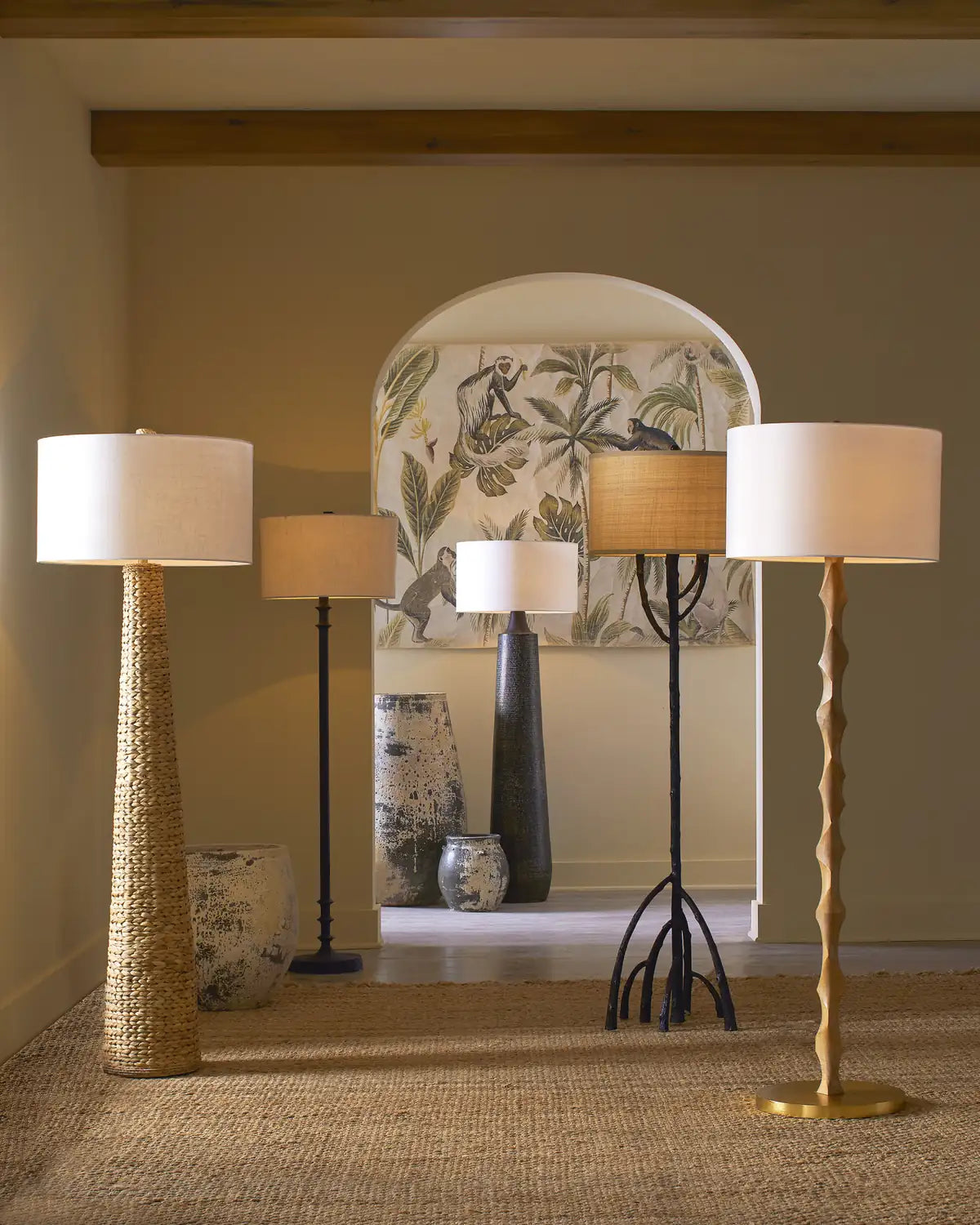 CURREY & COMPANY, MANGROVE FLOOR LAMP, FLOOR LAMP