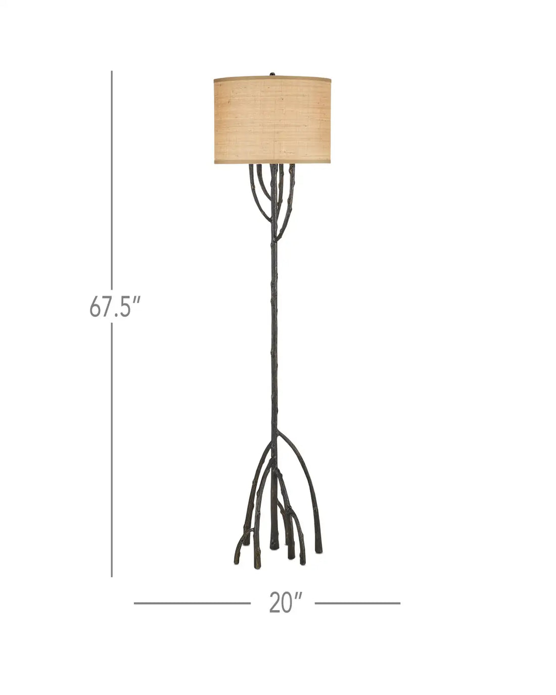 CURREY & COMPANY, MANGROVE FLOOR LAMP, FLOOR LAMP
