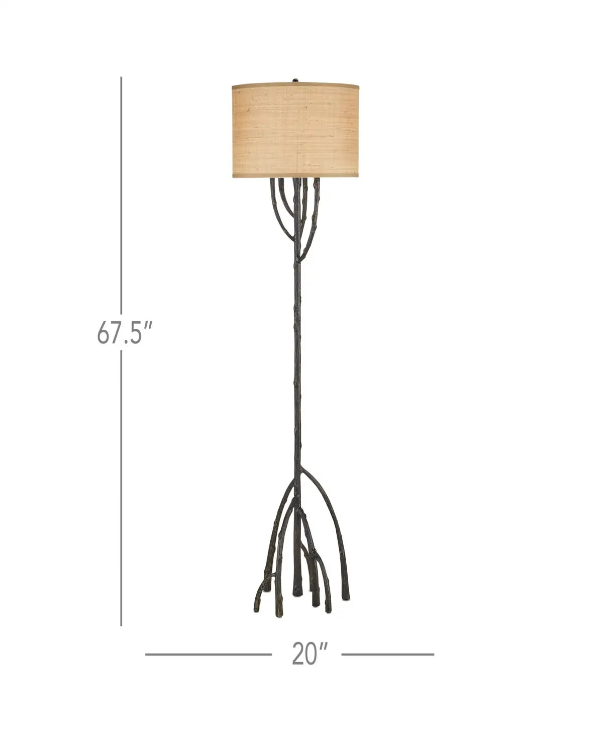 CURREY & COMPANY, MANGROVE FLOOR LAMP, FLOOR LAMP