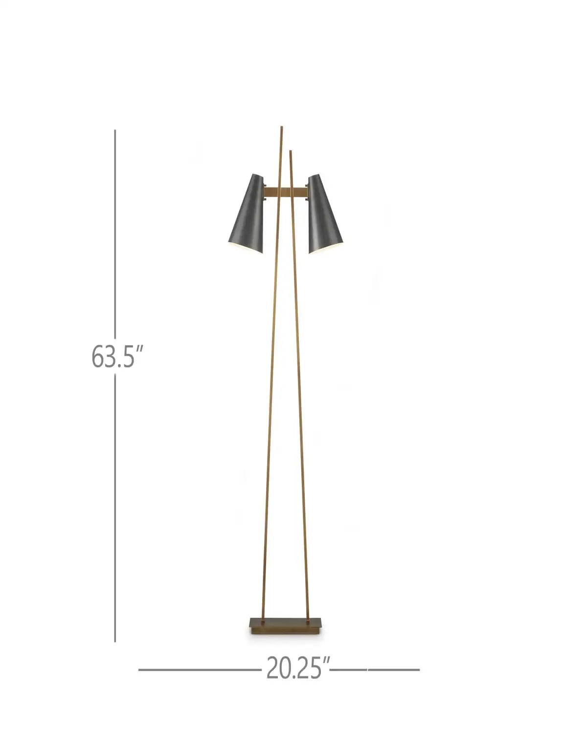 CURREY & COMPANY, DUET FLOOR LAMP, FLOOR LAMP