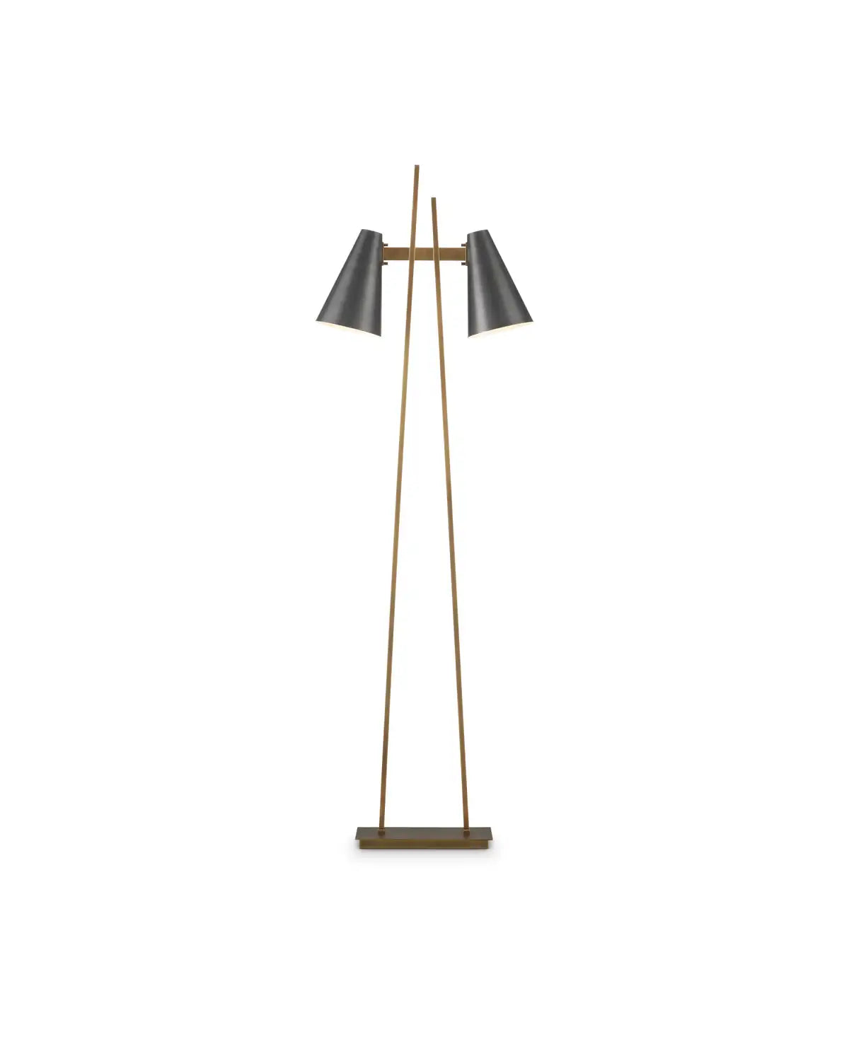 CURREY & COMPANY, DUET FLOOR LAMP, FLOOR LAMP