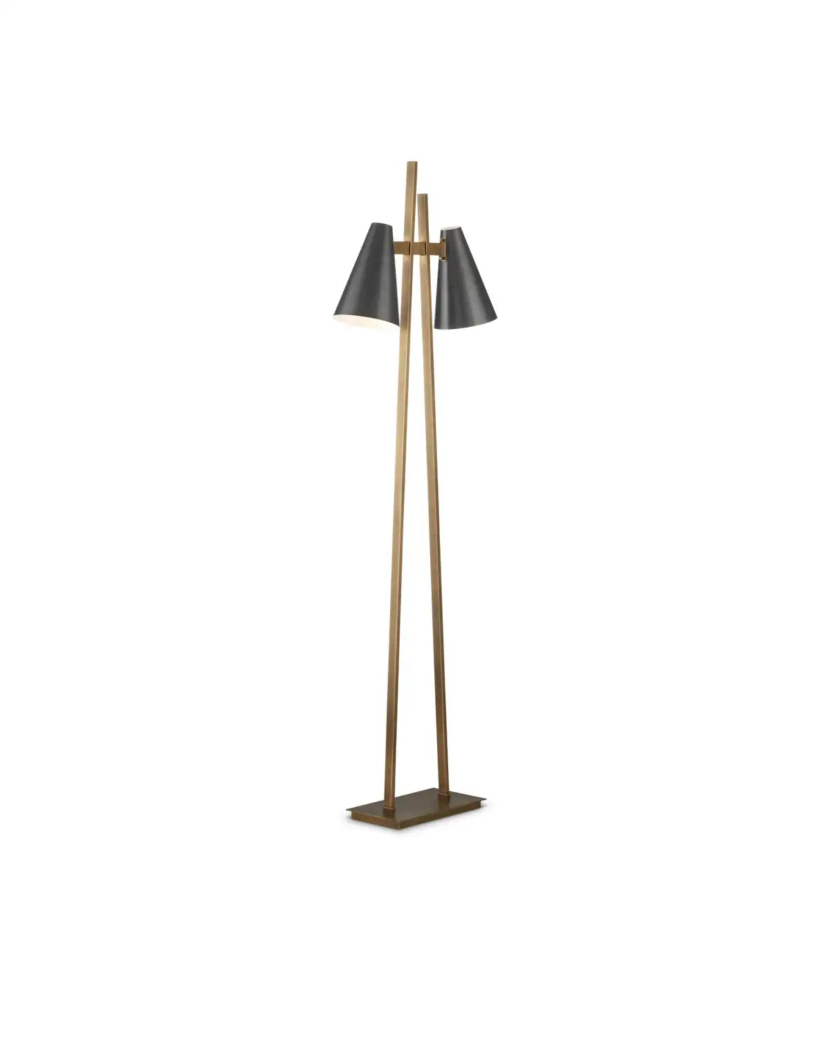 CURREY & COMPANY, DUET FLOOR LAMP, FLOOR LAMP