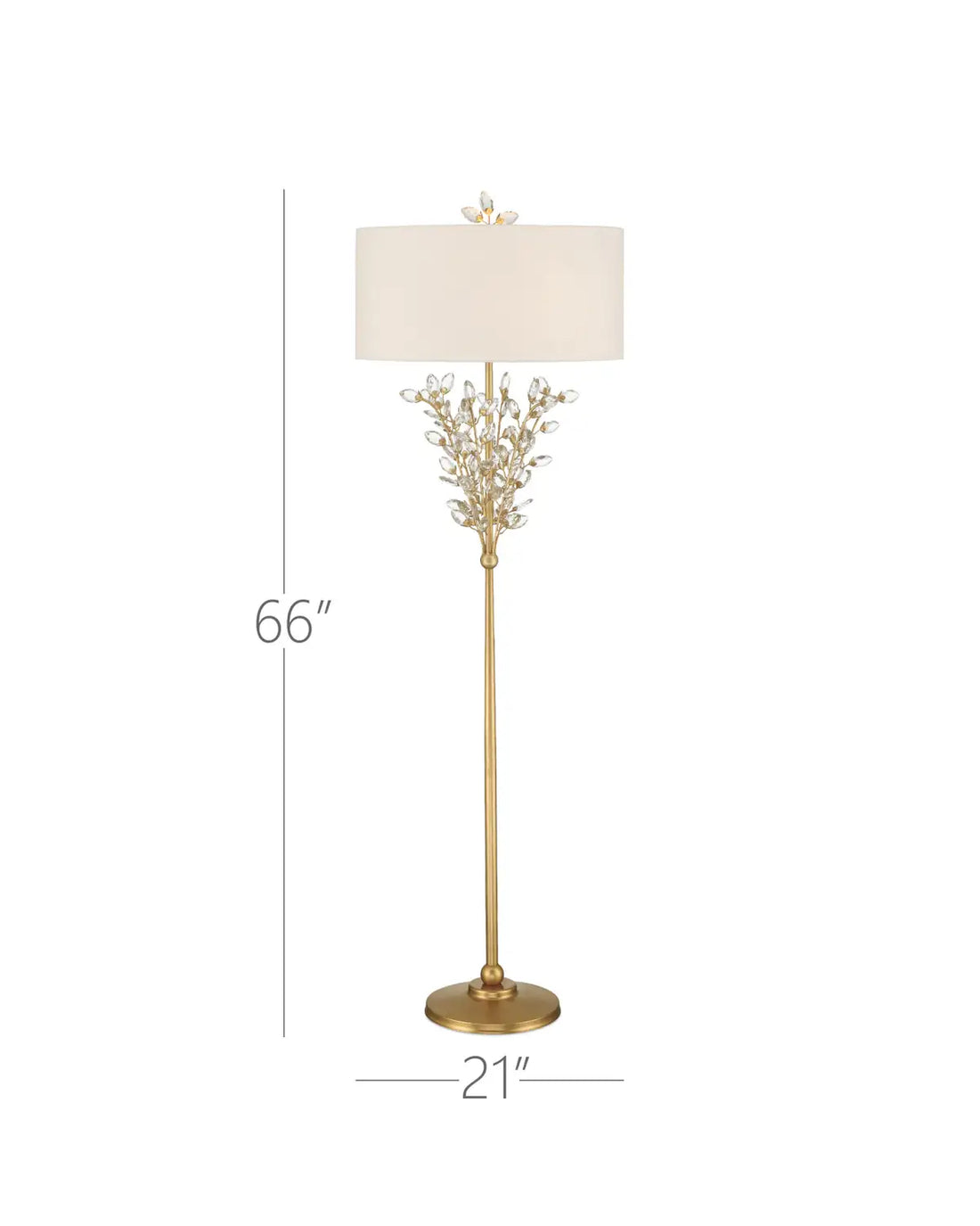 CURREY & COMPANY, FORGET-ME-NOT FLOOR LAMP, FLOOR LAMP