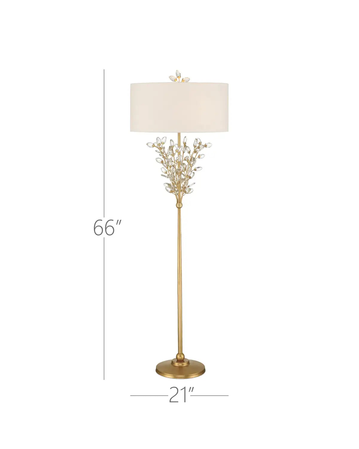 CURREY & COMPANY, FORGET-ME-NOT FLOOR LAMP, FLOOR LAMP