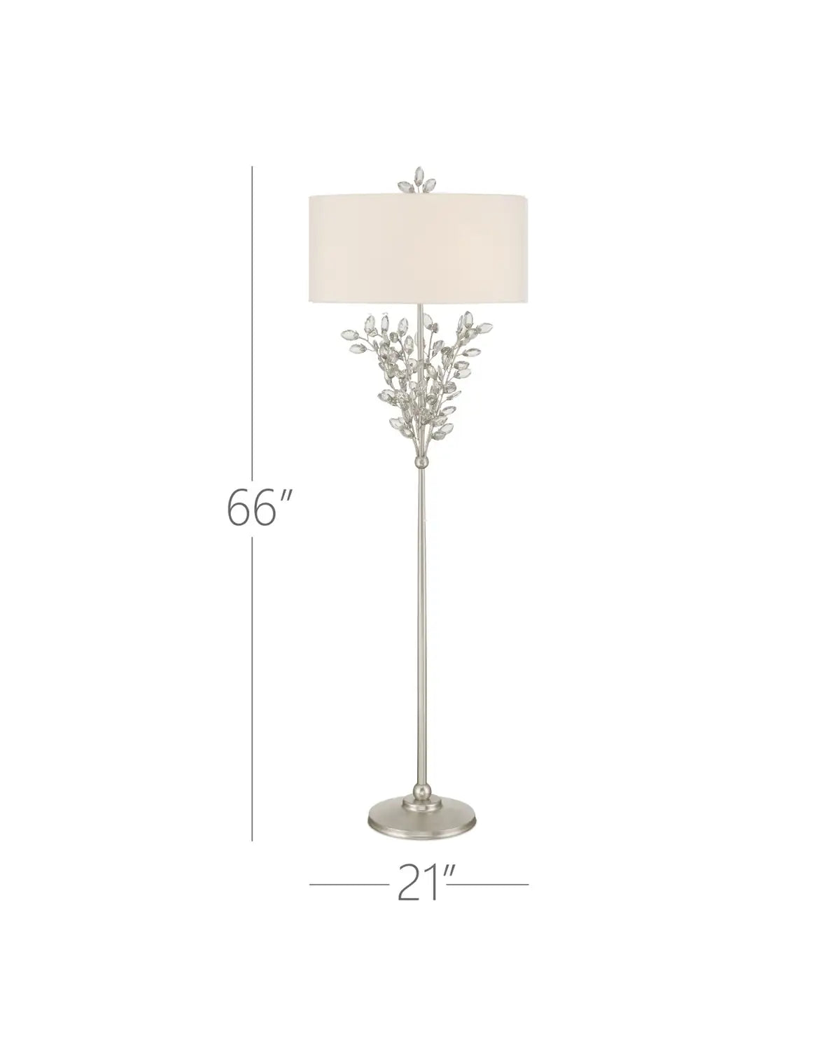 CURREY & COMPANY, FORGET-ME-NOT FLOOR LAMP, FLOOR LAMP