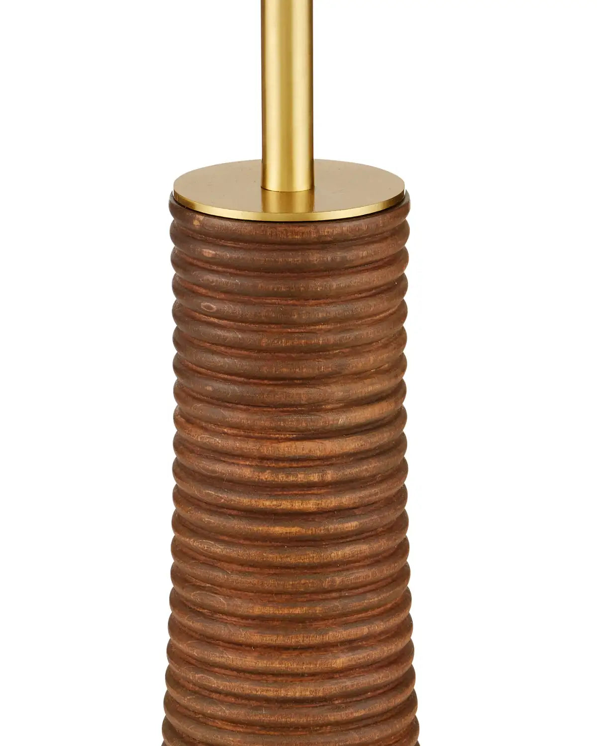 CURREY & COMPANY, LATHE FLOOR LAMP, FLOOR LAMP