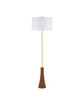 CURREY & COMPANY, LATHE FLOOR LAMP, FLOOR LAMP