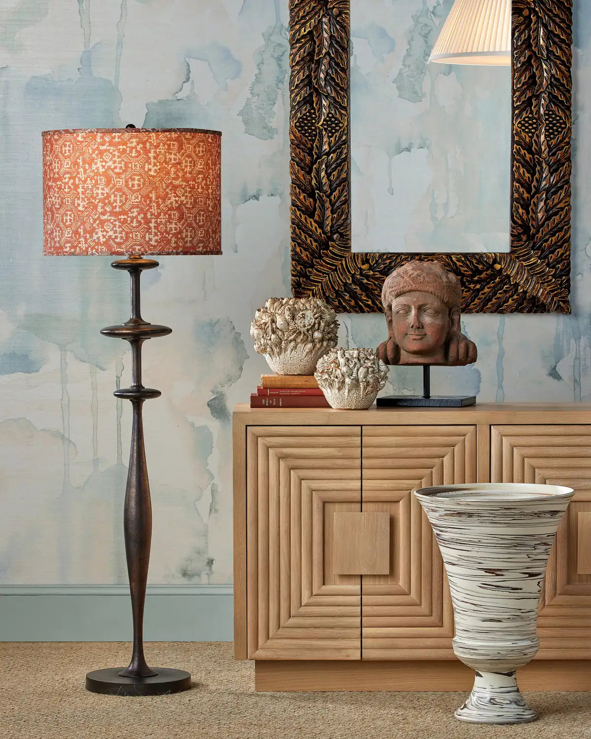 CURREY & COMPANY, AQUEOUS FLOOR LAMP, FLOOR LAMP