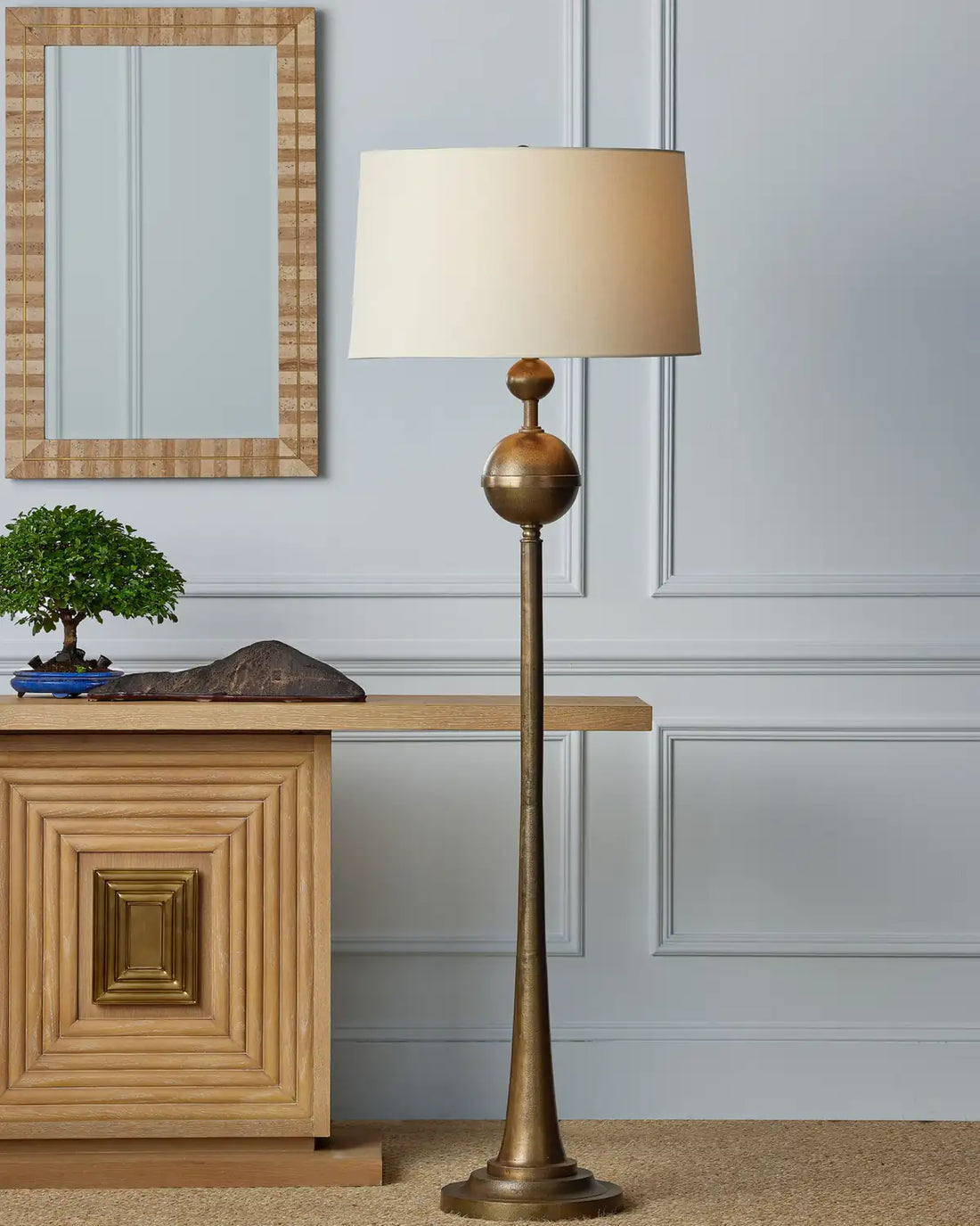 CURREY & COMPANY, BOULLEE FLOOR LAMP, FLOOR LAMP
