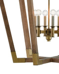 CURREY & COMPANY BASTIAN CHESTNUT LANTERN