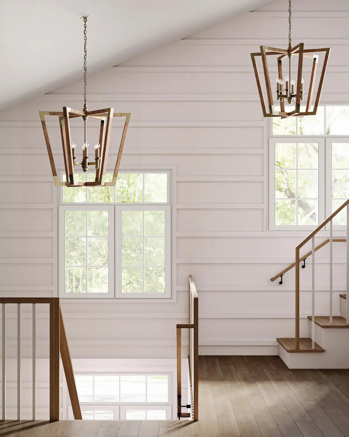 CURREY & COMPANY BASTIAN CHESTNUT LANTERN