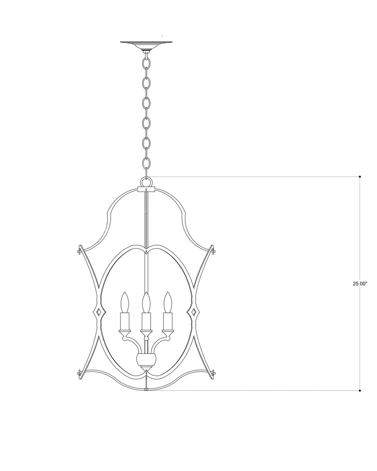 CURREY & COMPANY CHARISMA LANTERN | 9000-0024