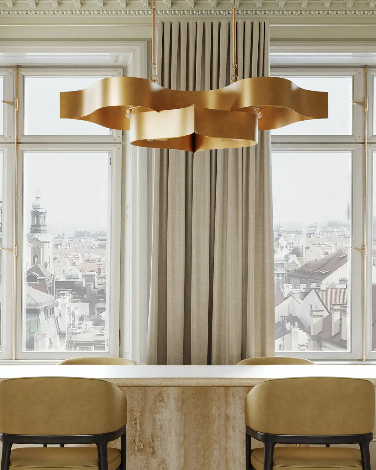 CURREY & COMPANY, GRAND LOTUS OVAL CHANDELIER, CHANDELIER LIGHT
