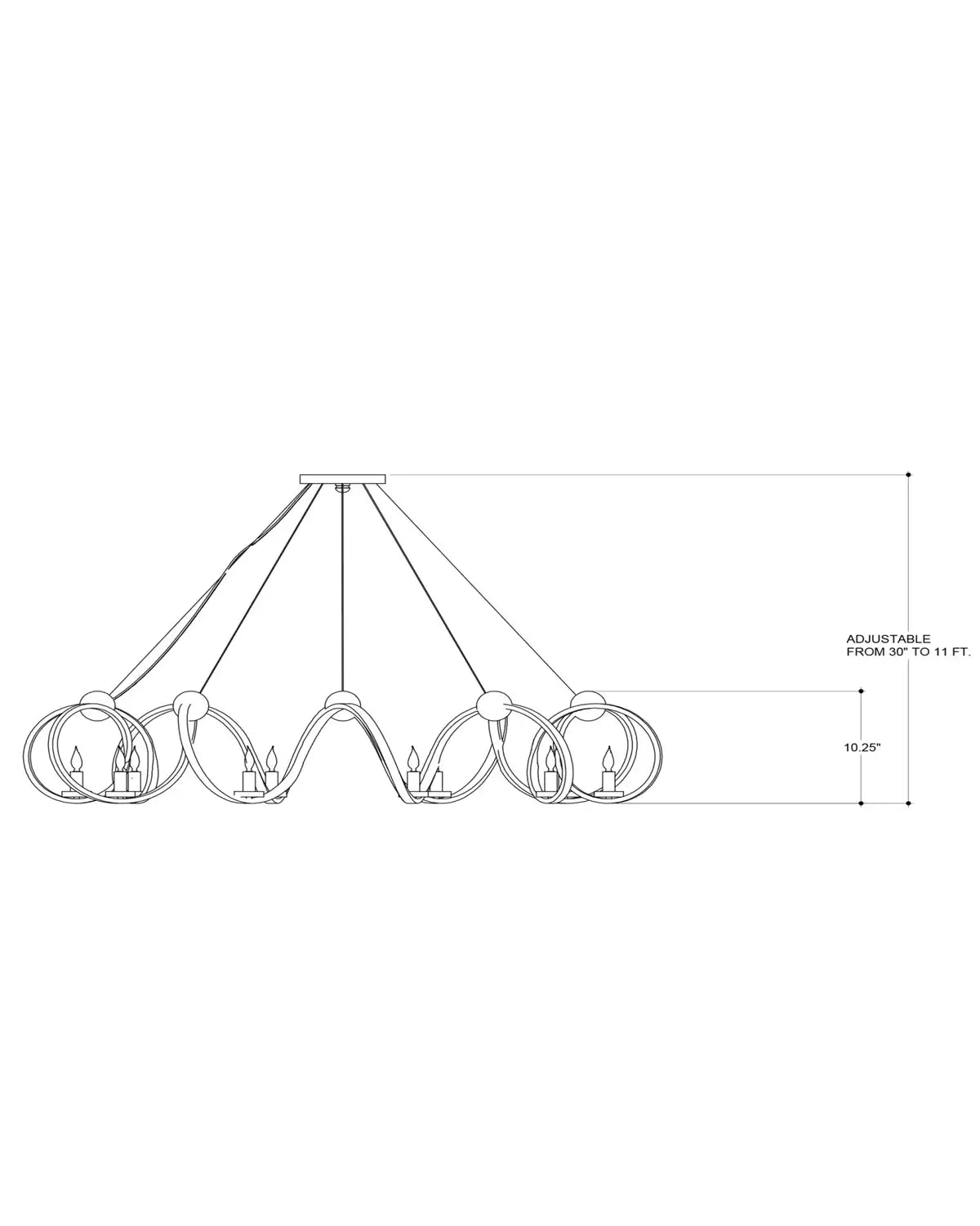 CURREY & COMPANY, RINGMASTER CHANDELIER, CHANDELIER LIGHT