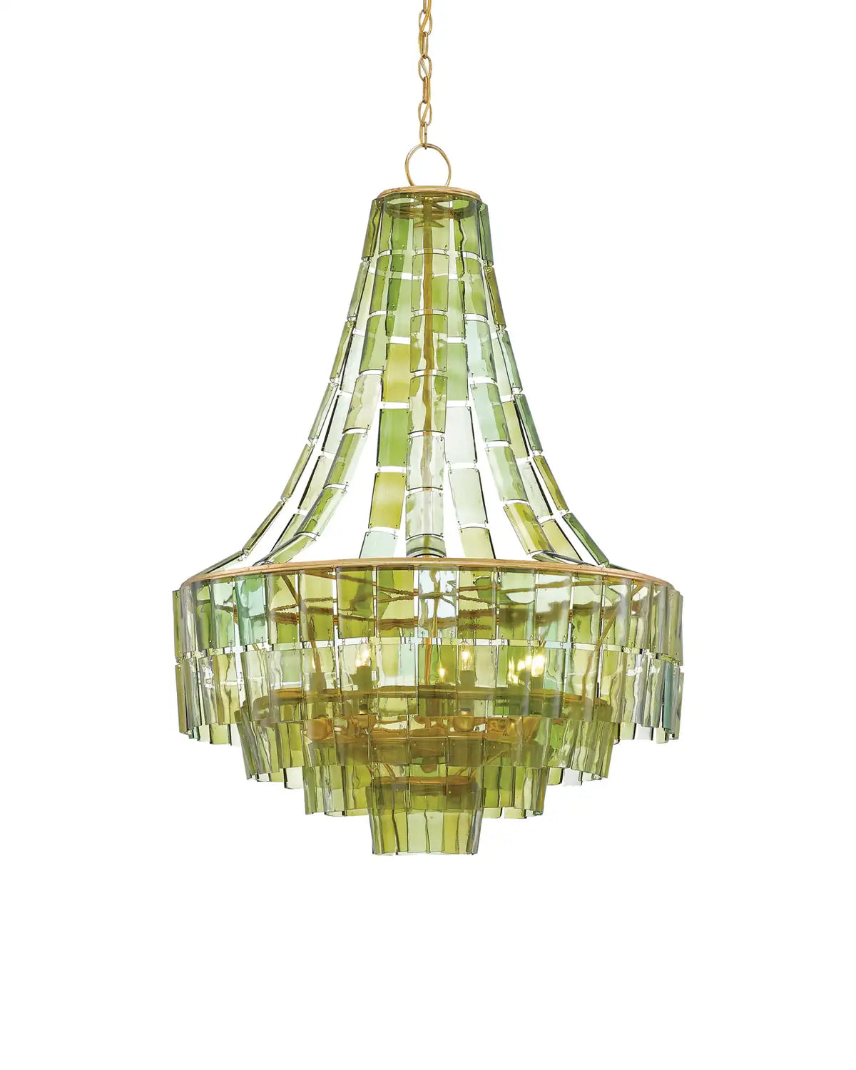 CURREY & COMPANY, VINTNER GREEN CHANDELIER, CHANDELIER LIGHT