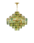 CURREY & COMPANY, SOMMELIER GREEN CHANDELIER, CHANDELIER LIGHT