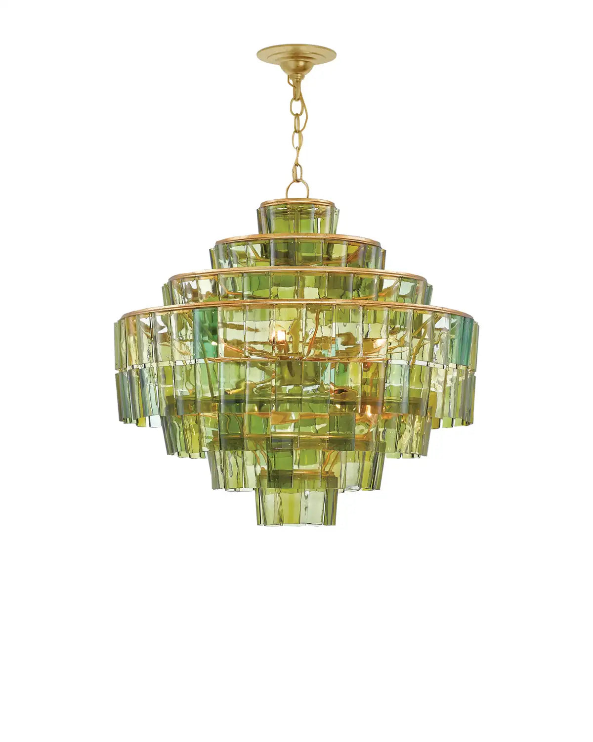 CURREY & COMPANY, SOMMELIER GREEN CHANDELIER, CHANDELIER LIGHT