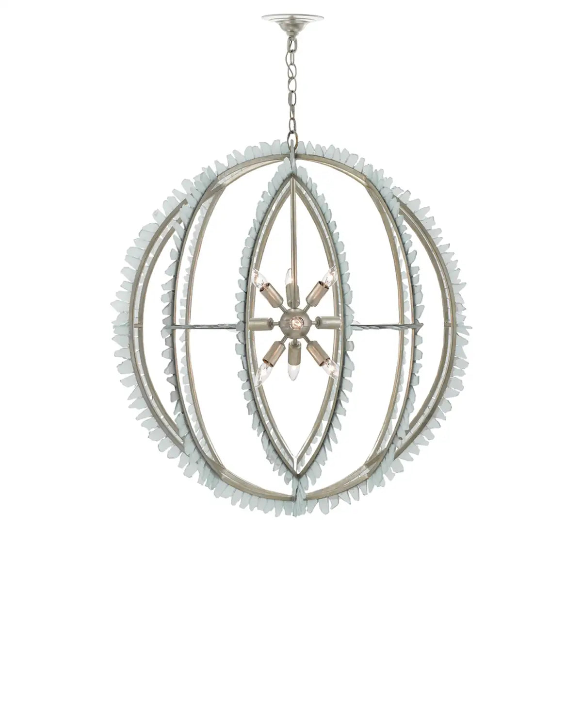 CURREY & COMPANY, SALTWATER ORB CHANDELIER, CHANDELIER LIGHT