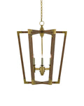 CURREY & COMPANY BASTIAN CHESTNUT LANTERN