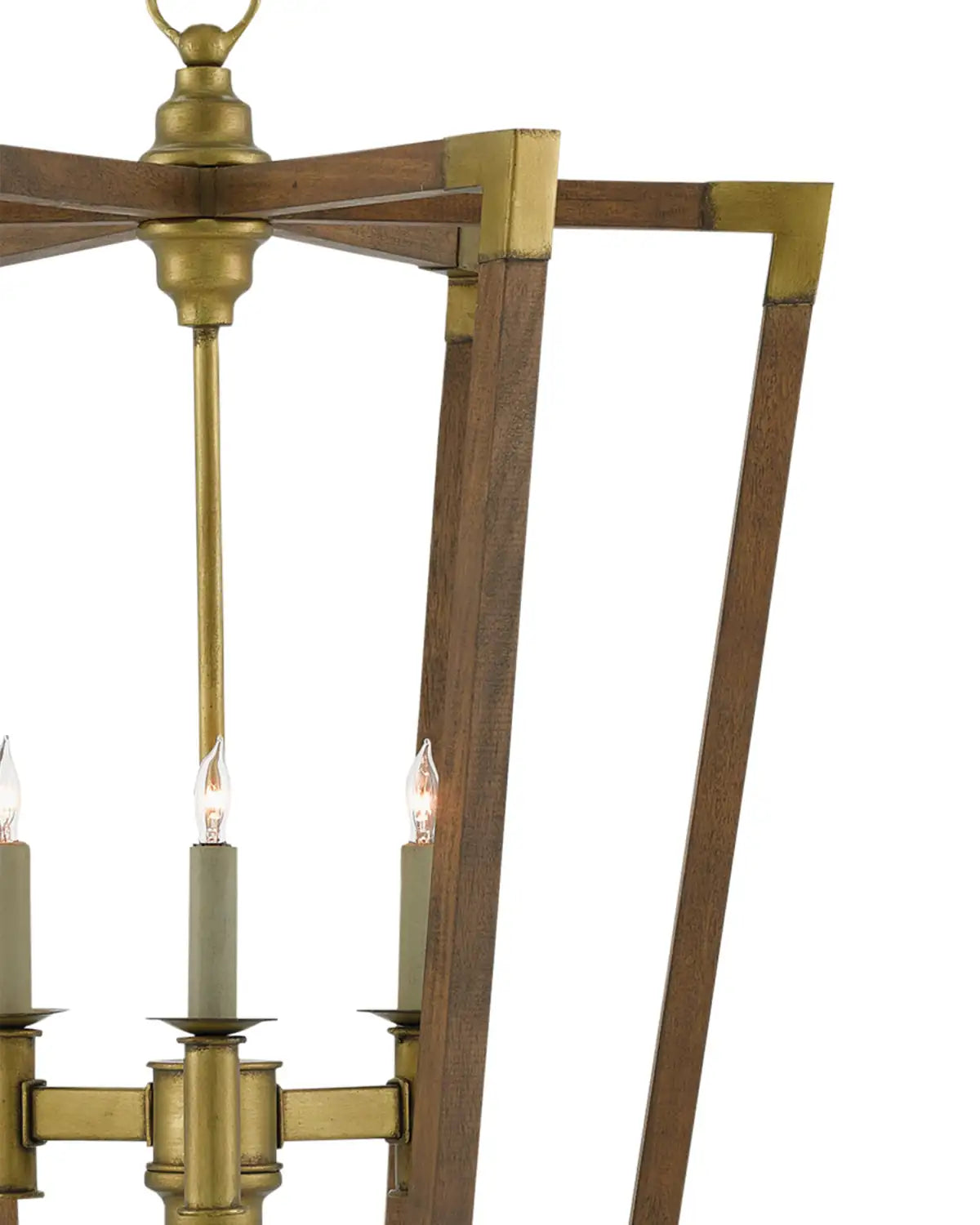 CURREY & COMPANY BASTIAN CHESTNUT LANTERN