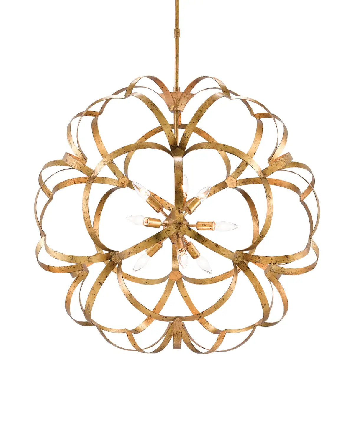 CURREY & COMPANY, SAPPHO ORB CHANDELIER, CHANDELIER LIGHT