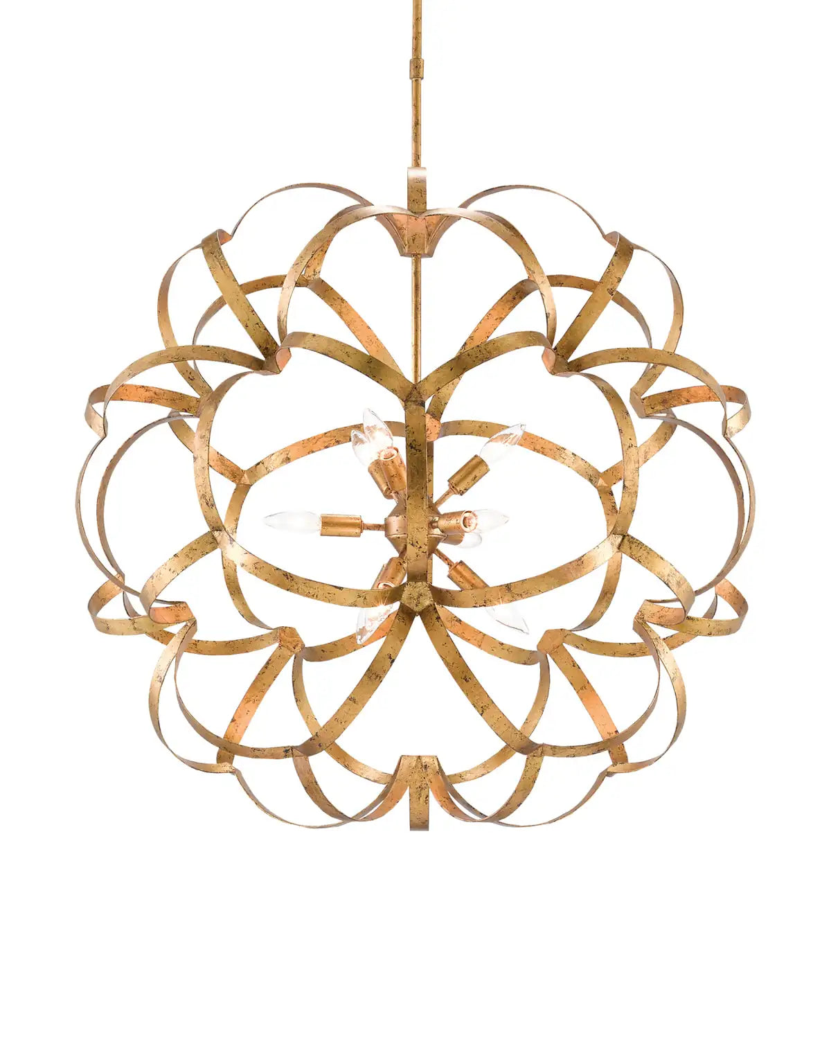 CURREY & COMPANY, SAPPHO ORB CHANDELIER, CHANDELIER LIGHT