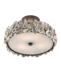 CURREY & COMPANY, OYSTER SHELL SEMI-FLUSH MOUNT, SEMI FLUSH MOUNT LIGHT