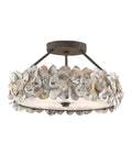 CURREY & COMPANY, OYSTER SHELL SEMI-FLUSH MOUNT, SEMI FLUSH MOUNT LIGHT