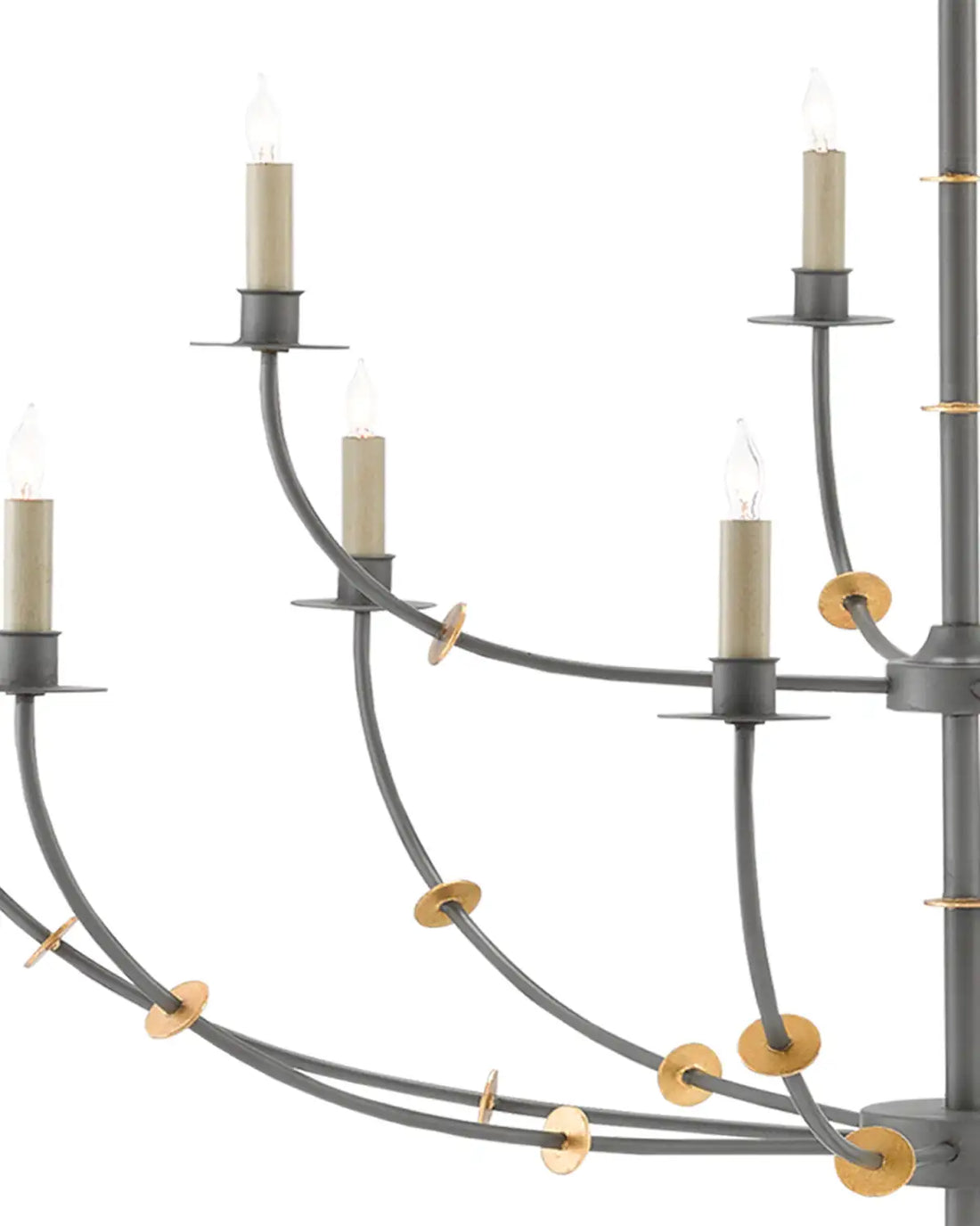 CURREY & COMPANY, BALLADIER GRAY CHANDELIER, CHANDELIER LIGHT