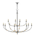 CURREY & COMPANY, BALLADIER GRAY CHANDELIER, CHANDELIER LIGHT