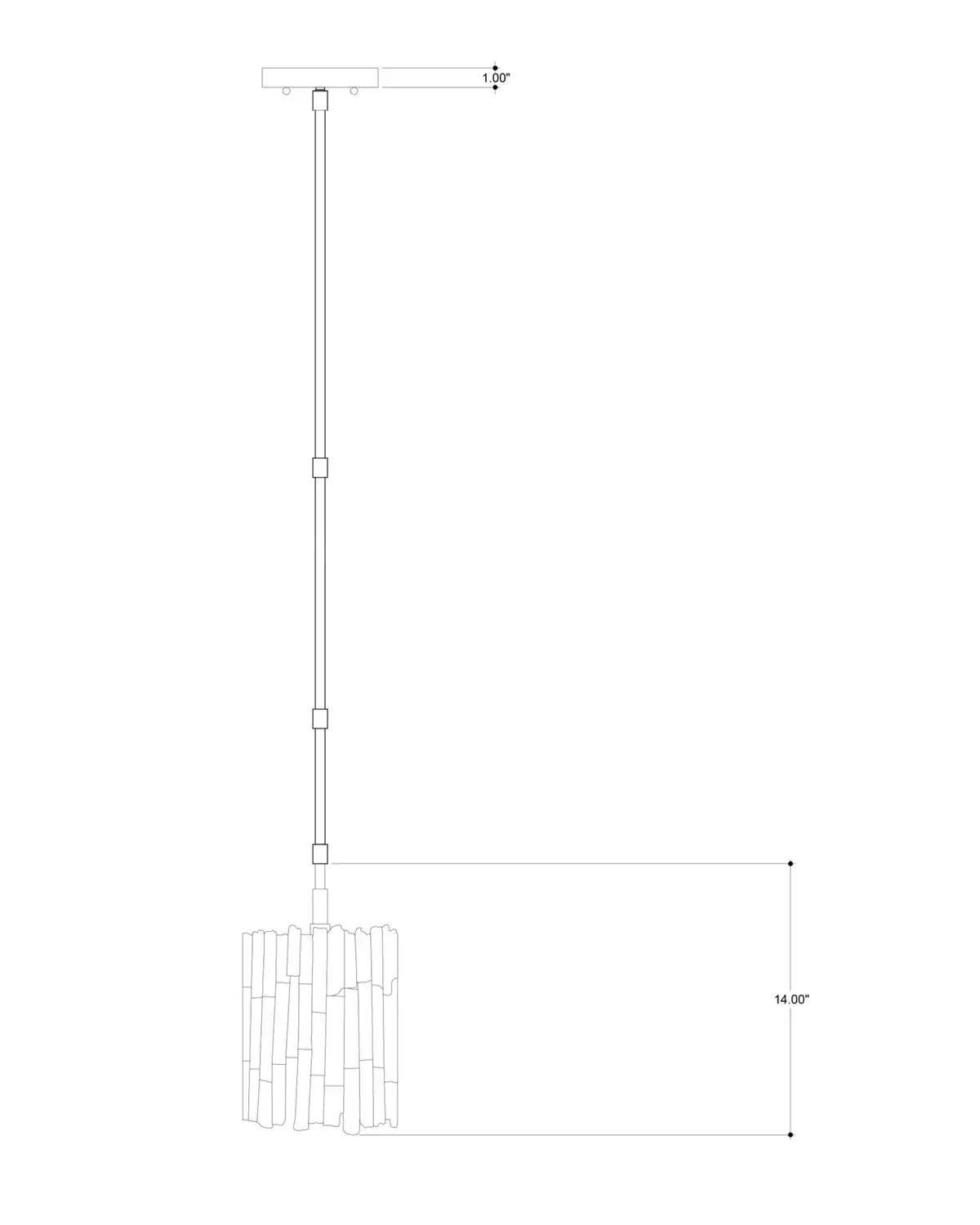 CURREY & COMPANY, MOONSTONE PENDANT, PENDANT LIGHT