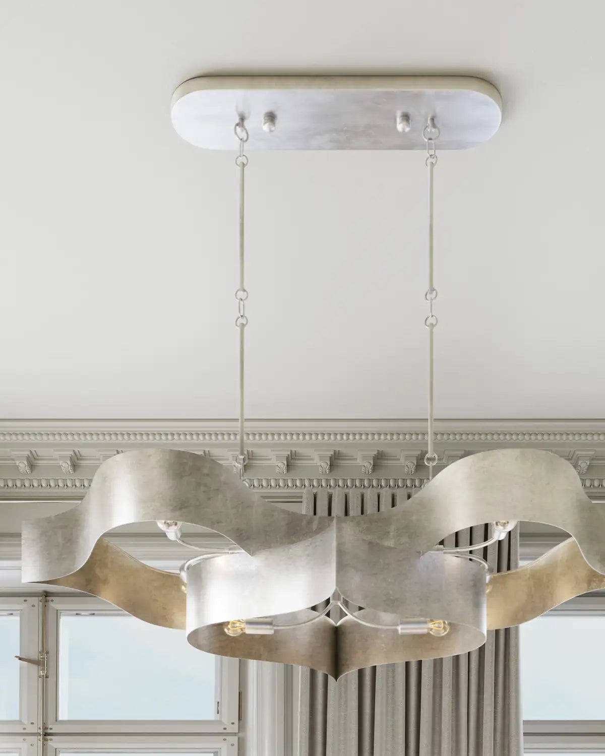 CURREY & COMPANY, GRAND LOTUS OVAL CHANDELIER, CHANDELIER LIGHT