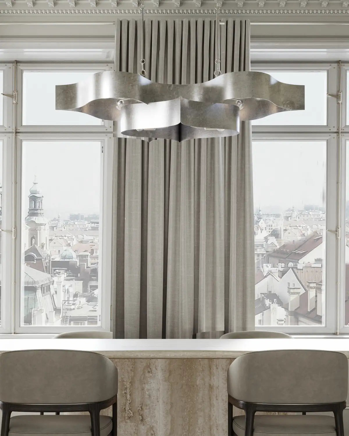 CURREY & COMPANY, GRAND LOTUS OVAL CHANDELIER, CHANDELIER LIGHT