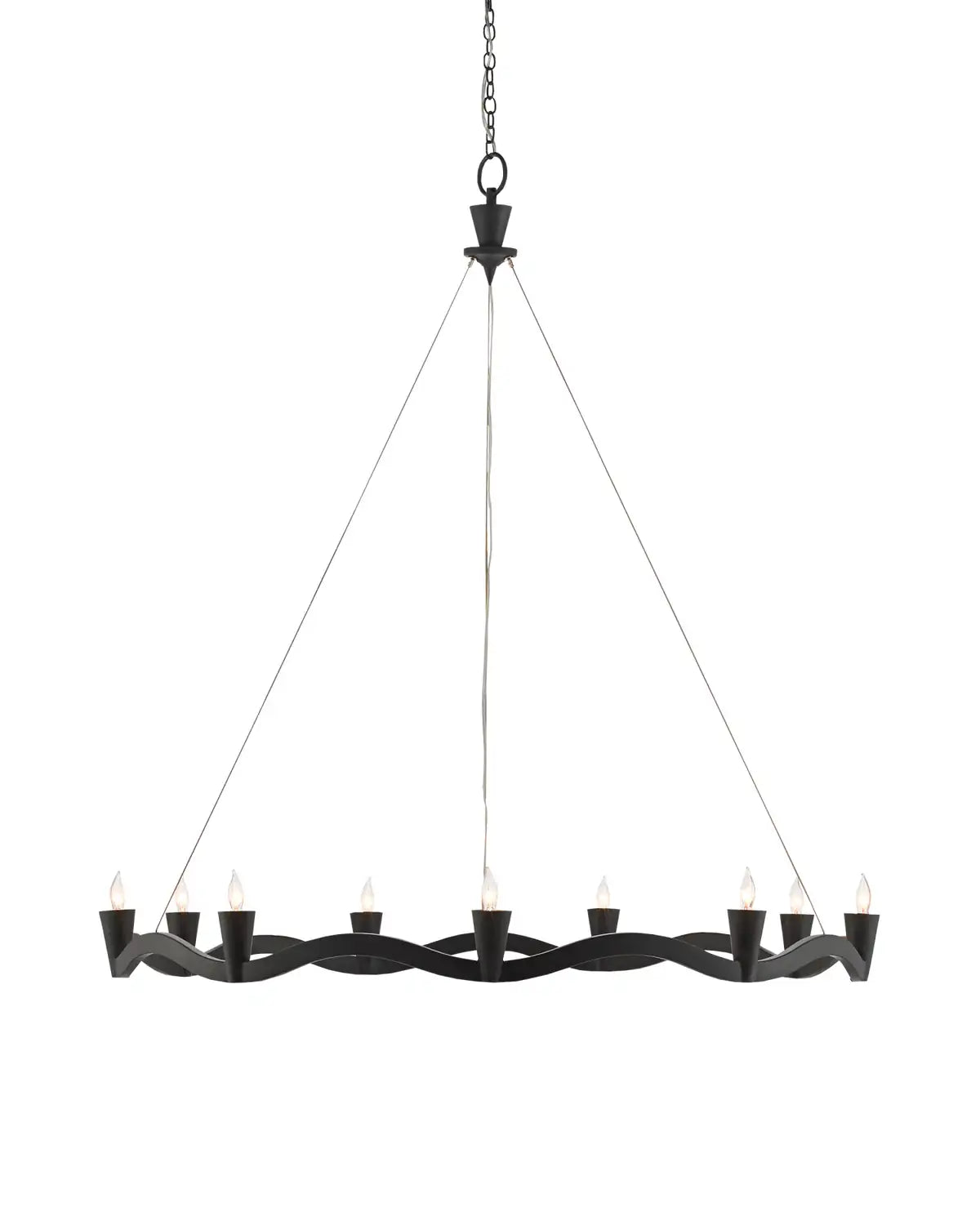 CURREY & COMPANY, SERPENTINA CHANDELIER, CHANDELIER LIGHT