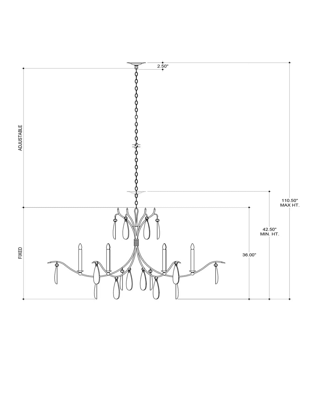 CURREY & COMPANY, MARSHALLIA CHANDELIER, CHANDELIER LIGHT