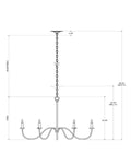 CURREY & COMPANY, TIRRELL CHANDELIER, CHANDELIER LIGHT