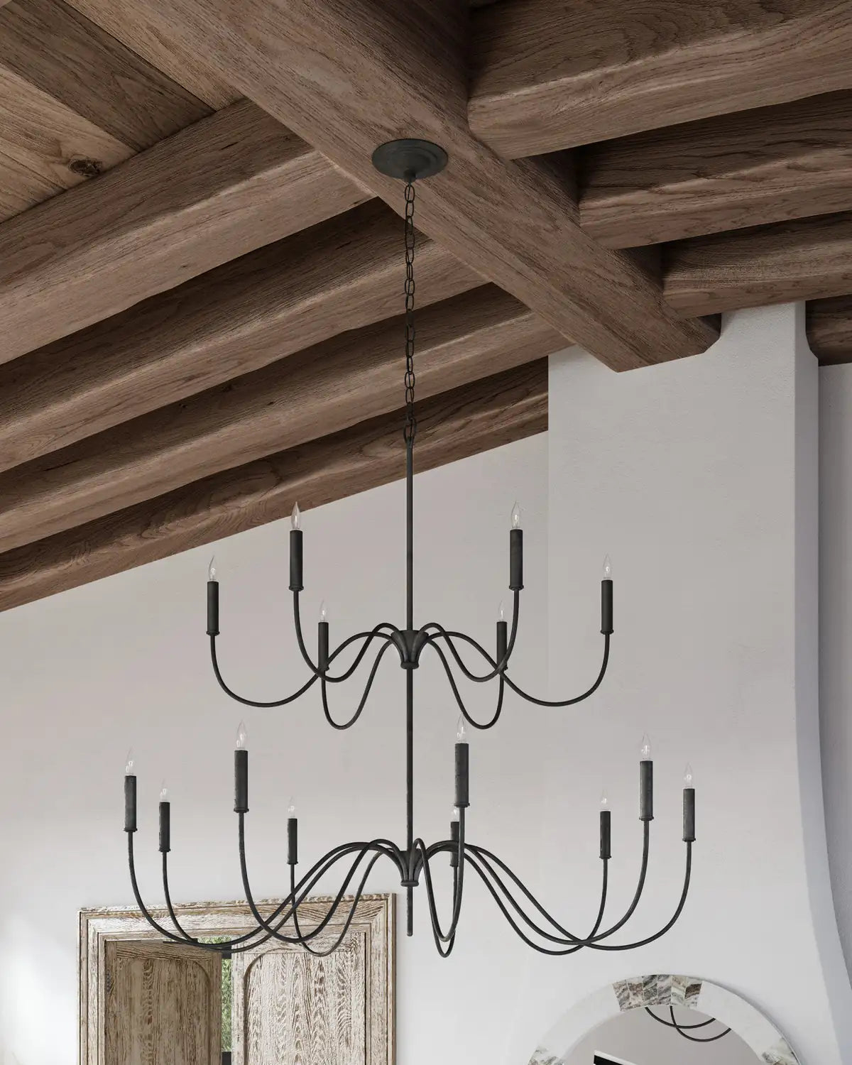 CURREY & COMPANY, TIRRELL CHANDELIER, CHANDELIER LIGHT