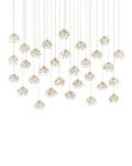 CURREY & COMPANY, CRYSTAL BUD LINEAR MULTI-DROP PENDANT, PENDANT LIGHT