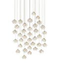 CURREY & COMPANY, CRYSTAL BUD MULTI-DROP PENDANT, PENDANT LIGHT