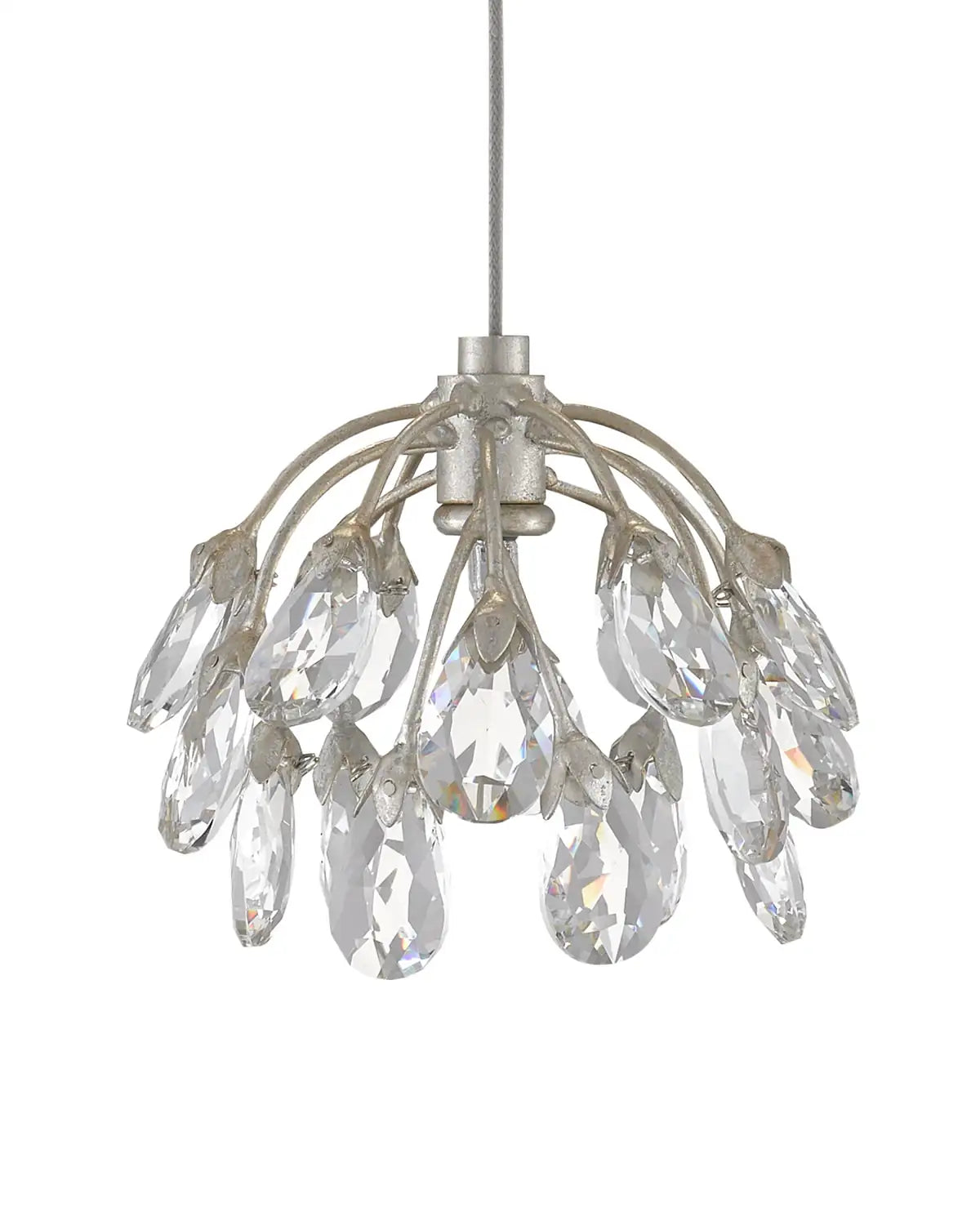 CURREY & COMPANY, CRYSTAL BUD MULTI-DROP PENDANT, PENDANT LIGHT