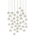 CURREY & COMPANY, CRYSTAL BUD MULTI-DROP PENDANT, PENDANT LIGHT