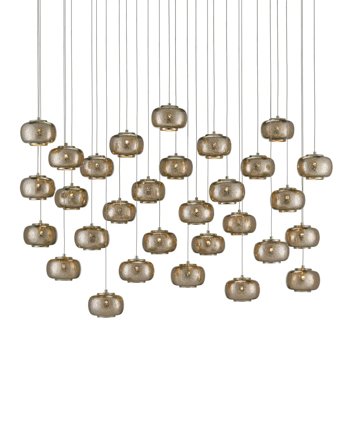 CURREY & COMPANY, PEPPER LINEAR MULTI-DROP PENDANT, PENDANT LIGHT