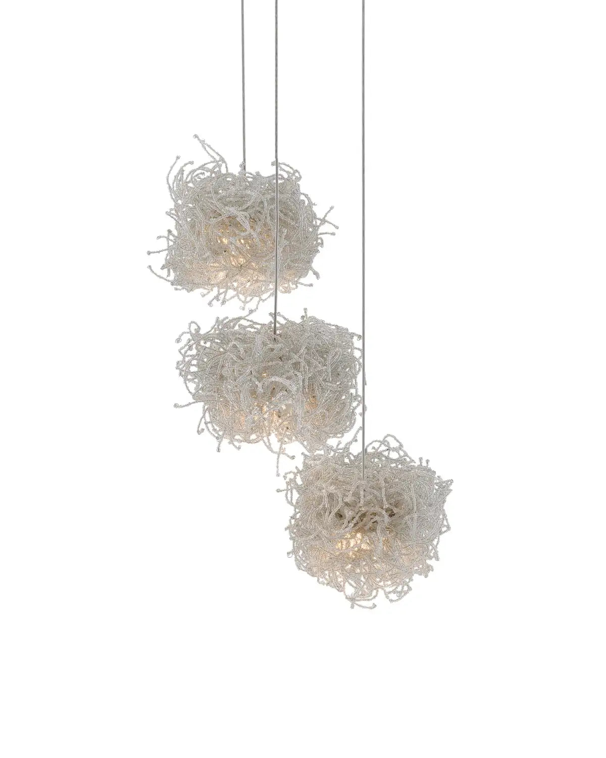 CURREY & COMPANY, BIRDS NEST MULTI-DROP PENDANT, PENDANT LIGHT