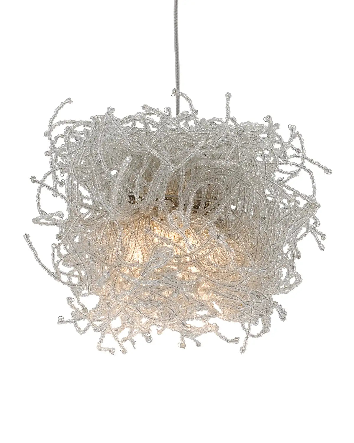 CURREY & COMPANY, BIRDS NEST LINEAR MULTI-DROP PENDANT, PENDANT LIGHT