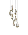 CURREY & COMPANY, GLACE MIRROR MULTI-DROP PENDANT, PENDANT LIGHT