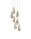 CURREY & COMPANY, GLACE MIRROR MULTI-DROP PENDANT, PENDANT LIGHT
