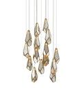 CURREY & COMPANY, GLACE MIRROR MULTI-DROP PENDANT, PENDANT LIGHT