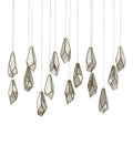 CURREY & COMPANY, GLACE MIRROR LINEAR MULTI-DROP PENDANT, PENDANT LIGHT