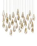 CURREY & COMPANY, GLACE MIRROR LINEAR MULTI-DROP PENDANT, PENDANT LIGHT